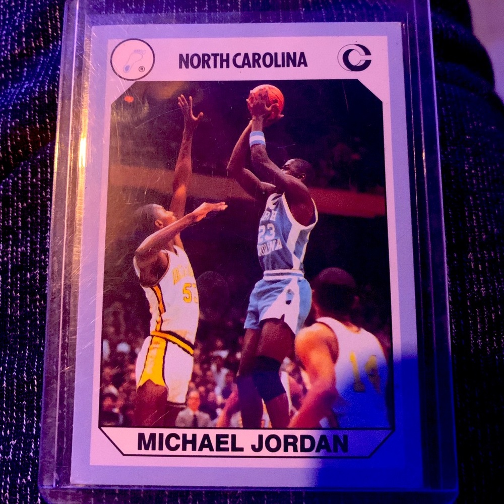 Michael Jordan North Carolina rookie basketball card